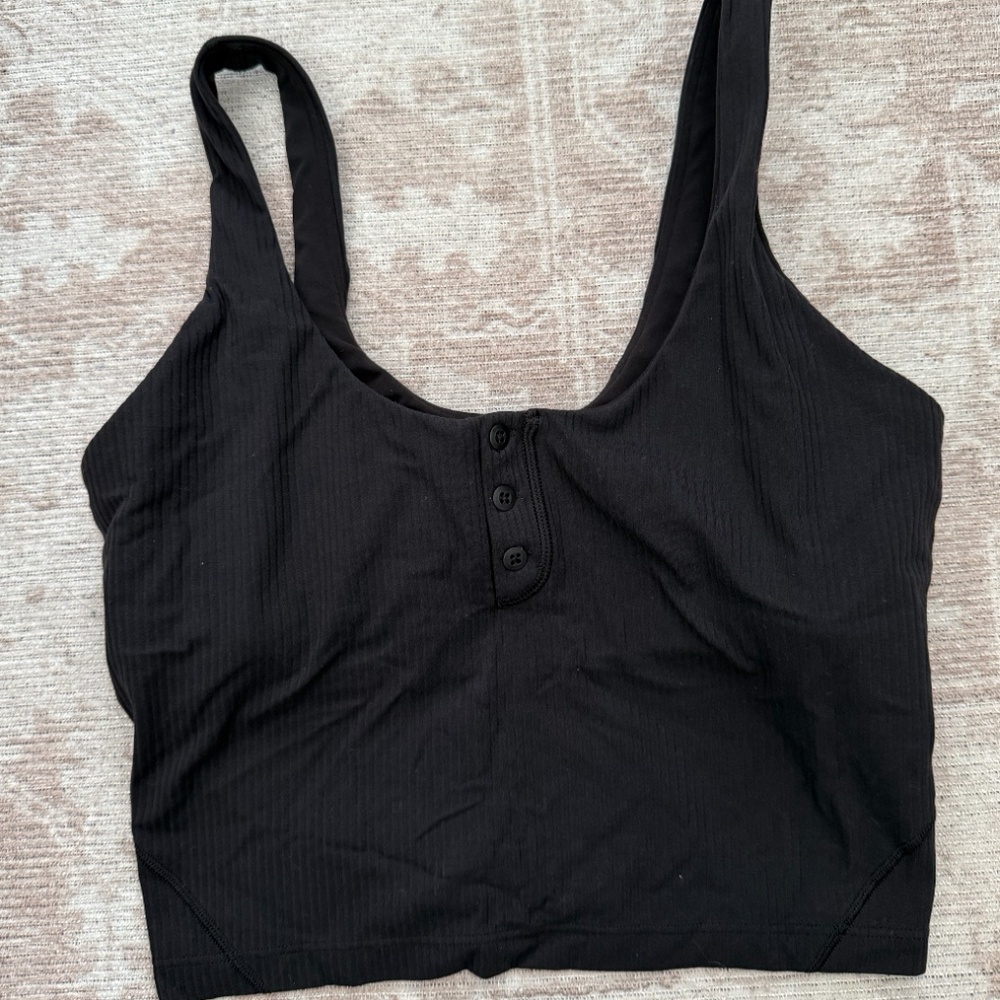 Lululemon Aligh Ribbed Henley Tank Top